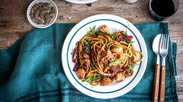 Donal Skehans pasta med pølse