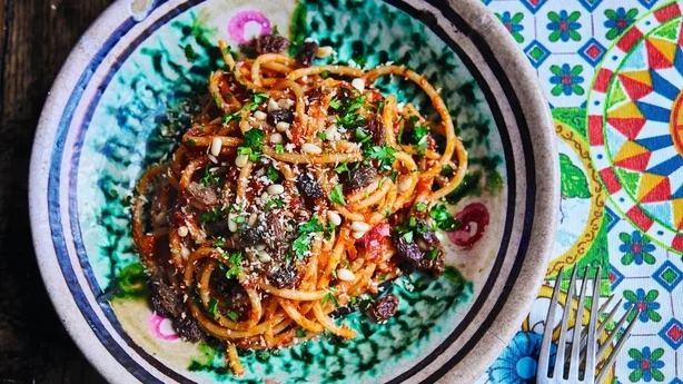 En tallerken pasta