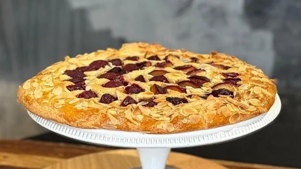 En galette med bær