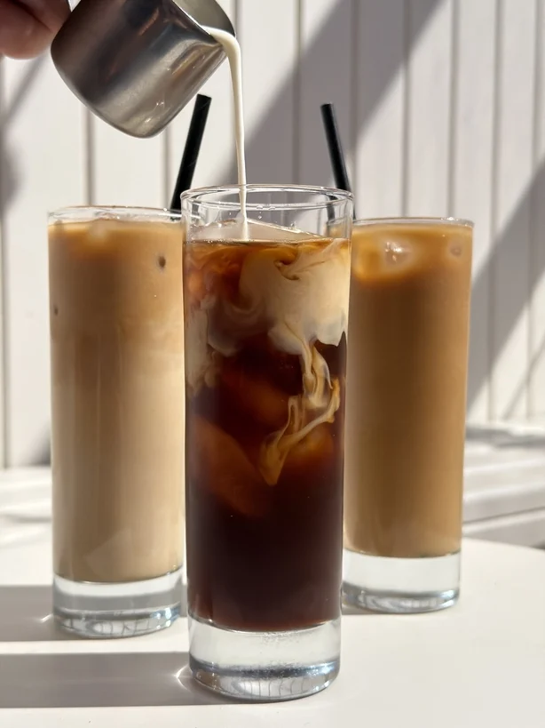 tre glas iskaffe